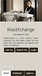 Mobile Screenshot of maidxchange.com